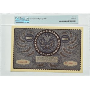 II RP, 1000 marchi 1919, 1a serie DT - tipo 7, PMG 66 EPQ
