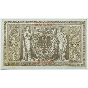 Germany, Empire, 1000 marks 1910, M series