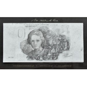 Maria Skłodowska-Curie, 0 Euro souvenir banknote design, no. 158