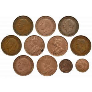 Wielka Brytania, Australia, lot 1/4 - 1 pensa 1897-1935