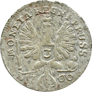 Russia, Elizabeth II, Occupation of Prussia, trojak 1760, Königsberg, BAD and RARE