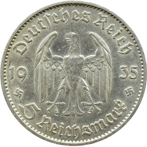 Germany, Third Reich, Church, 5 marks 1934 D, Munich