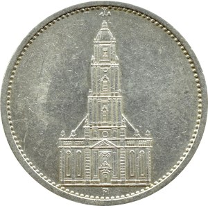 Deutschland, Drittes Reich, Kirche, 5 Mark 1934 A, Berlin