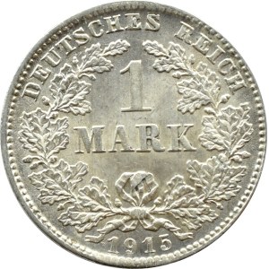 Germany, Empire, 1 mark 1915 D, Munich, UNC