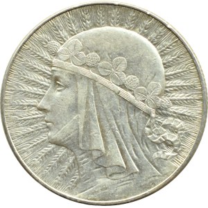 II RP, Head of a Woman, 5 zloty 1933, Warsaw