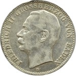 Germany, Baden, Frederick II, 3 marks 1912 G, Karlsruhe