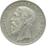 Germany, Baden, Frederick I, 5 marks 1876 G, Karlsruhe