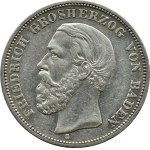 Germany, Baden, Frederick I, 5 marks 1898 G, Karlsruhe