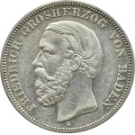 Germany, Baden, Frederick I, 5 marks 1898 G, Karlsruhe