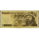 PRL, Mieszko I/B. The Brave, 2000 gold 1977, series A, REALLY RARE (L5)