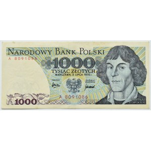 People's Republic of Poland, M. Copernicus, 1,000 gold 1975, series A, RARE (L4)