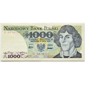 PRL, M. Kopernik, 1000 Zloty 1975, Serie D, RZADKIE (L6)