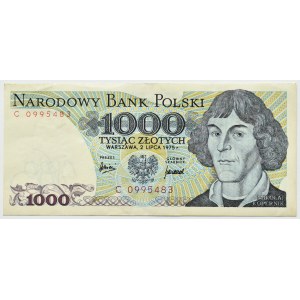 People's Republic of Poland, M. Copernicus, 1000 gold 1975, series C, RARE (L6)