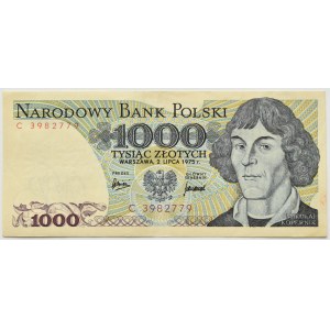 People's Republic of Poland, M. Copernicus, 1000 gold 1975, series C, RARE (L6)