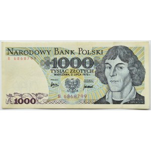 People's Republic of Poland, M. Copernicus, 1,000 gold 1975, B series, RARE (L4)