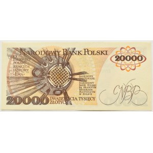 People's Republic of Poland, M. Skłodowska-Curie, 20000 gold 1989, series B