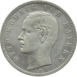Nemecko, Bavorsko, Otto, 5 značiek 1903 D, Mníchov