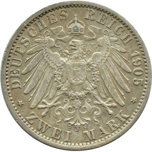 Germany, Prussia, Wilhelm II, 2 marks 1905 A, Berlin