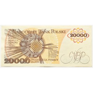 PRL, M. Skłodowska-Curie, 20000 or 1989, série E, DOŚĆ RZADKIE (L5)
