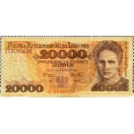 PRL, M. Skłodowska-Curie, 20000 or 1989, série E, DOŚĆ RZADKIE (L5)