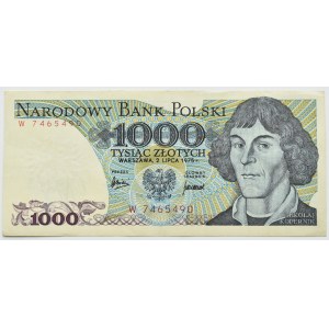 People's Republic of Poland, M. Copernicus, 1000 gold 1975, W series, RARE (L6)