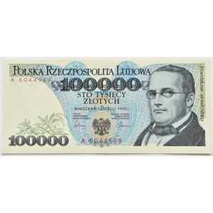 PRL, St. Moniuszko, 100,000 gold 1990, series A