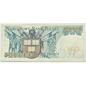 III RP, H. Sienkiewicz, 500,000 gold 1990, N series, EXTREMELY RARE (L8)