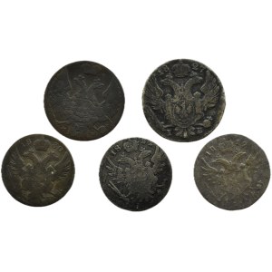 Aleksander I/Mikołaj I, zestaw 5-10 groszy 1819-1840, Warszawa