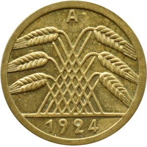 Weimar Republic, 50 reichpfennig 1924 A, Berlin VERY RARE