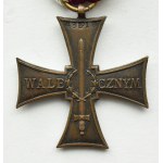 II RP, Cross of Valor 1920, "small" Knedler, numbered 48213 (1A-1B)