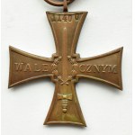 II RP, Cross of Valor 1920, executed by J. Knedler, numbered 11400 (2A-2B)