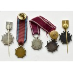 People's Republic of Poland, flight of five miniatures, Cross of Merit