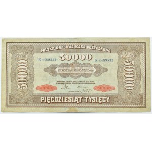 II RP, 50000 marks 1922, series K, Warsaw