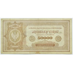 II RP, 50000 marks 1922, series K, Warsaw