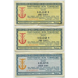 Baltona, lot of 1 and 2 cent vouchers 1973, series A