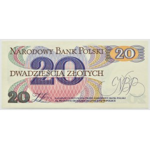 PRL, R. Traugutt, 20 złotych 1982, seria R, UNC
