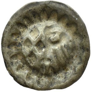 Germany, Brandenburg, Stendal, brakteat, half eagle and four stones