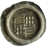 Germany, Mansfeld, brakteat first half of 16th century, shield of coat of arms, letter M
