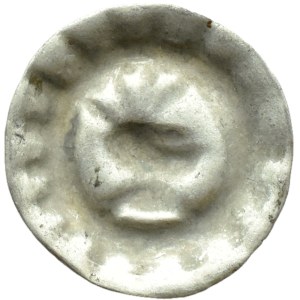 Allemagne, Brandebourg, Frédéric II, brakteat, casque à plumes