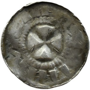 Germany, Saxony, Saxon Bishops, cross denarius 11th century, crossed letter S