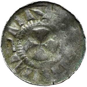 Germany, Saxony, Saxon Bishops, cross denarius 11th century, Greek cross