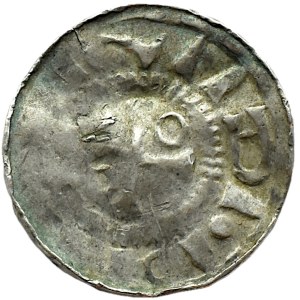Germany, Saxony, Saxon Bishops, cross denarius 11th century, Greek cross