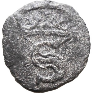Sigismund I the Old, Prussian denarius with small S, narrow crown, Torun RARE