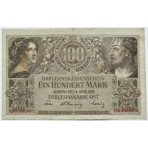 OST, Kaunas, 100 mariek 1916, sedemmiestne číslovanie