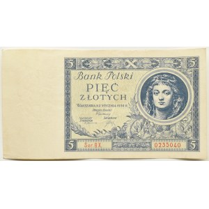 II RP, 5 zloty 1930, serie BX, Varsavia