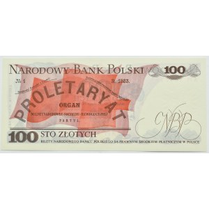 PRL, L. Waryński, 100 złotych 1976, seria AM, UNC