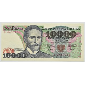 PRL, St. Wyspiański, 10000 złotych 1987, seria B, UNC
