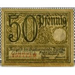Free City of Danzig, 50 fenig (pfennig) 1919, green color, BEAUTIFUL