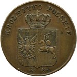 November Uprising, 3 groszy (trojak) 1831 K.G., Warsaw