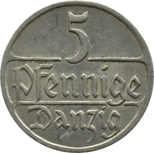 Wolne Miasto Gdańsk, 5 fenigów 1928, Utrecht